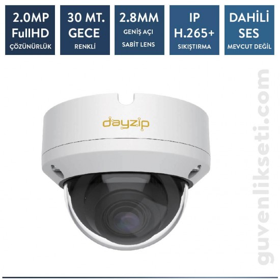 Dayzip DZ-AW3428 2MP IP Starlight Dome Kamera
